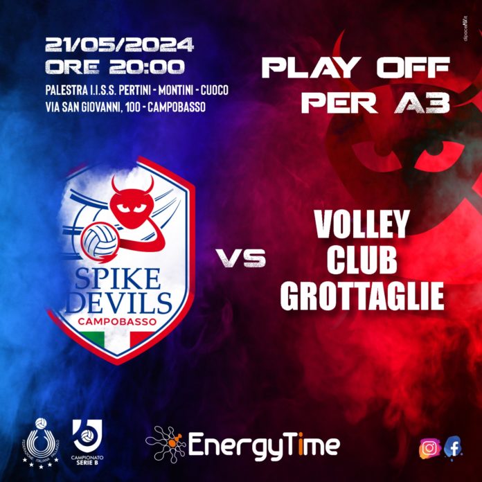 Volley, EnergyTime Spike Devils, parte il percorso playoff verso l’A3. I rossoblù affrontano un Grottaglie impostosi su Reggio