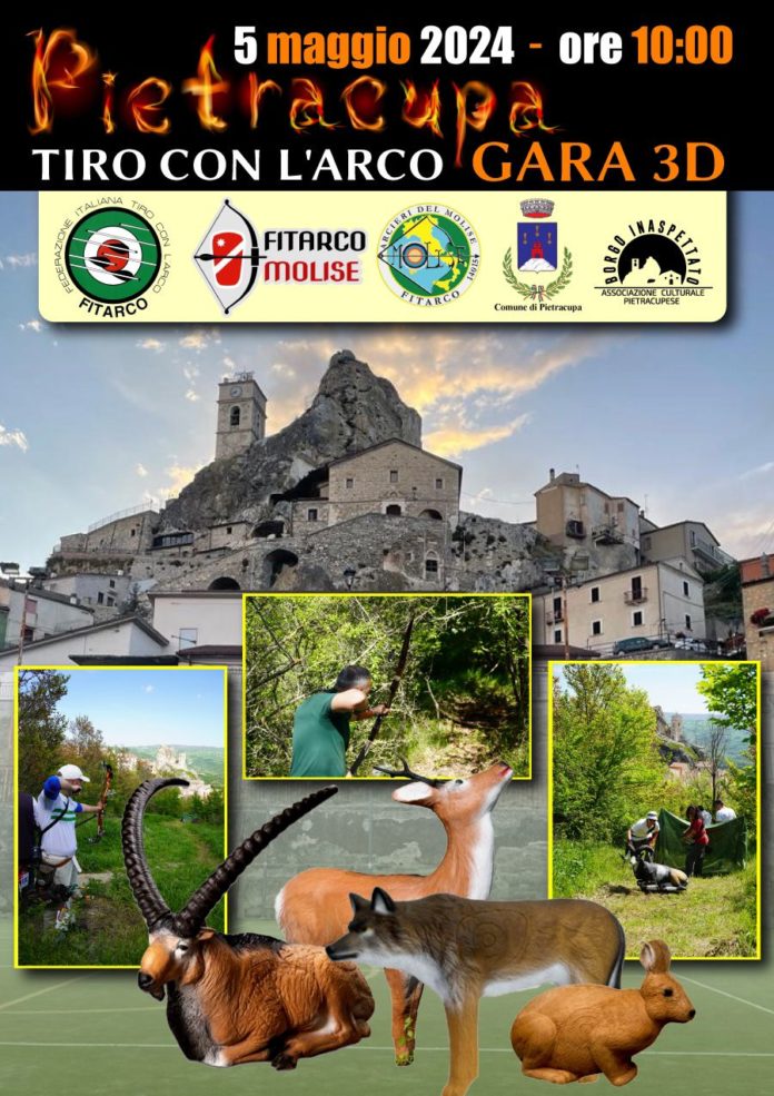 Tiro con l’Arco, a Pietracupa tutto pronto per il torneo della Roccia