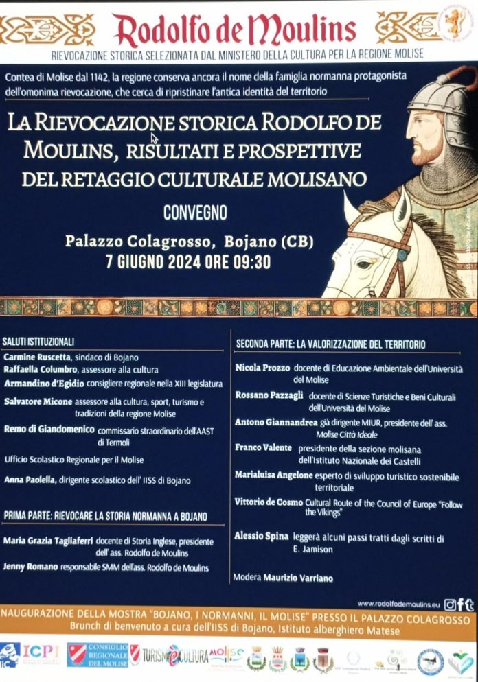 A Bojano un incontro per presentare Rodolfo De Moulins