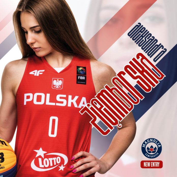 Basket, la Molisana Magnolia, anche la Polonia nel nuovo roster con Aleksandra Ziemborska. L’ala tra i riferimenti della sua nazionale nel 3×3 ha già incrociato Trimboli nelle tappe di Women’s Series di Marsiglia e Gabala