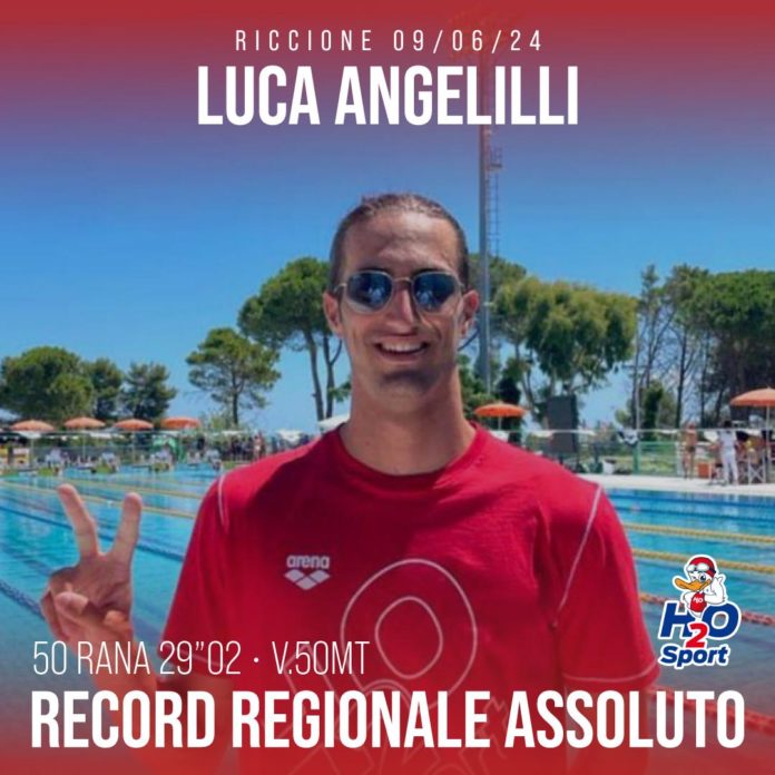 Nuoto, H2O Sport, Angelilli e Silvaroli stampano due record regionali assoluti nel trofeo internazionale Italo Nicoletti di Riccione