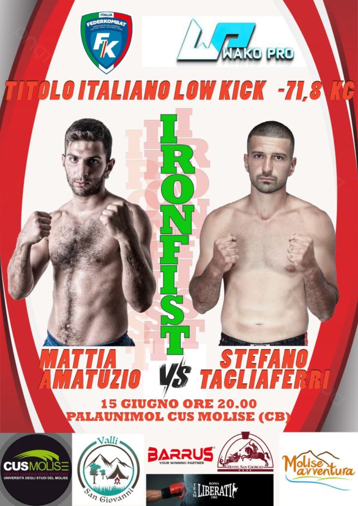 Kick Boxing, sabato al Palaunimol “Iron Fist”, sfida per il tricolore