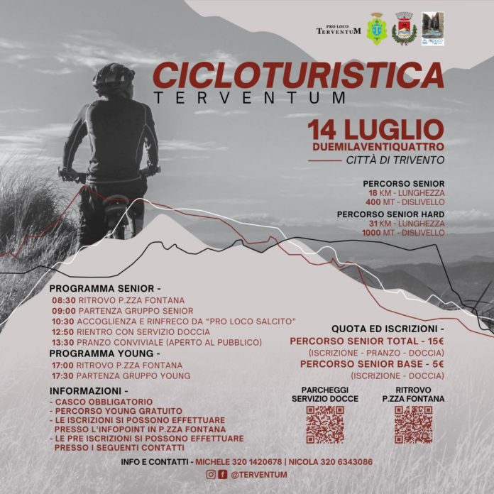 Cicloturistica Terventum 2024, al via le iscrizioni per l’evento sportivo dell’estate triventina