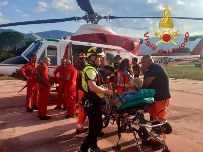 Campochiaro, cercatore di funghi di 78 anni in difficoltà ritrovato e salvato da Vigili del Fuoco e Soccorso Alpino
