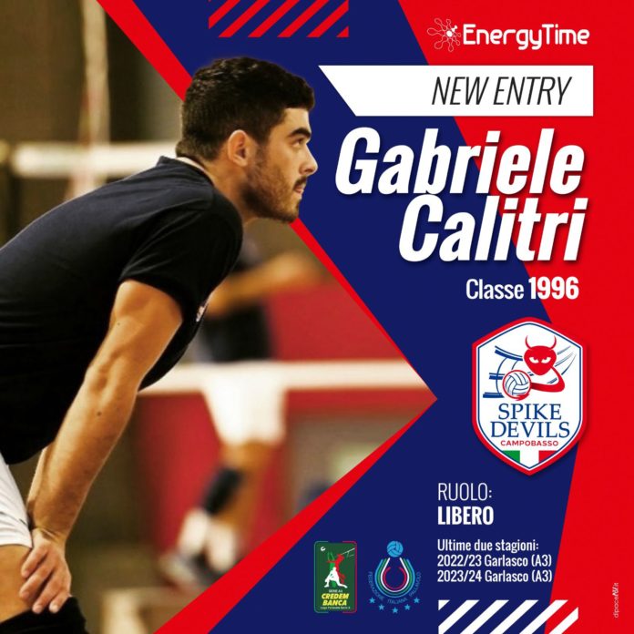 Volley, A3, EnergyTime Spike Devils, per Gabriele Calitri ‘aria di casa’. Il libero a Campobasso con l’obiettivo di crescere ulteriormente