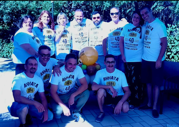 A Colletorto i ragazzi del 1984 si ritrovano per festeggiare i 40 anni
