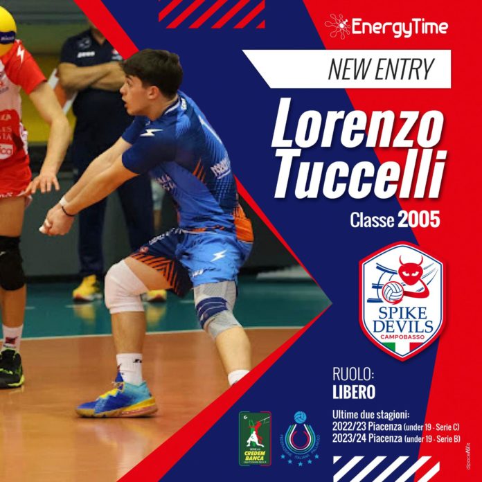 Volley, A3, EnergyTime Spike Devils, Tuccelli completa l’organico. Il prospetto romagnolo tra i liberi a disposizione dei rossoblù