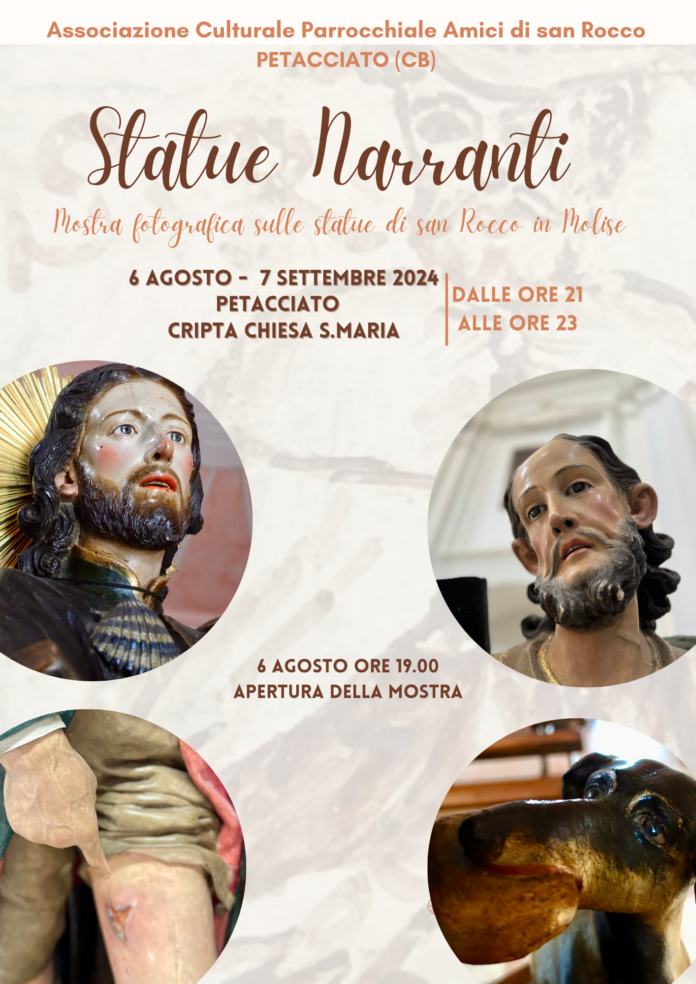 Statue parlanti: a Petacciato mostra fotografica sulle statue di san Rocco in Molise