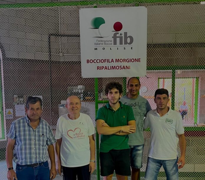 Bocce: nasce il nuovo Consiglio Direttivo dell’ASD Bocciofila Morgione Ripalimosani