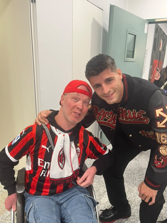 Calcio e Sociale, il viaggio di Gianni… da Montecilfone a San Siro per incontrare Morata