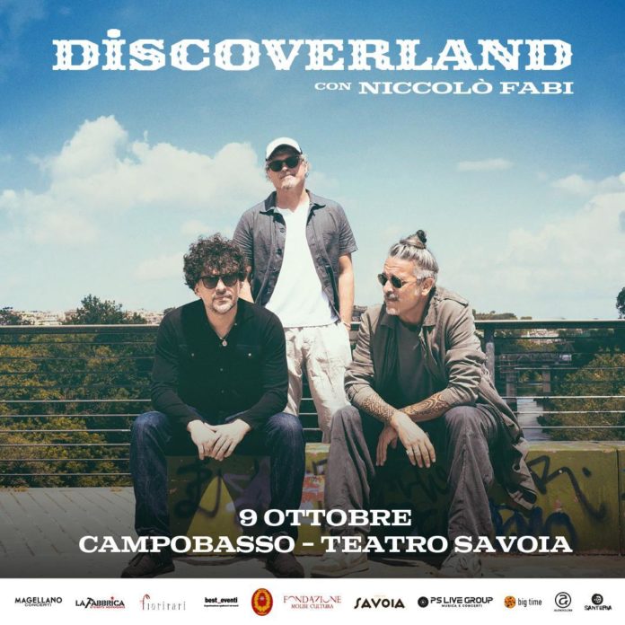 Discoverland con Niccolò Fabi al Savoia di Campobasso, il concerto il 9 ottobre