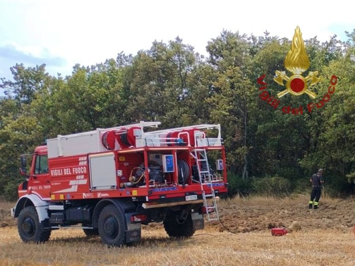 In fiamme 10 ettari di bosco a Santa Croce: intervenuti vigili del fuoco, protezione civile e carabinieri