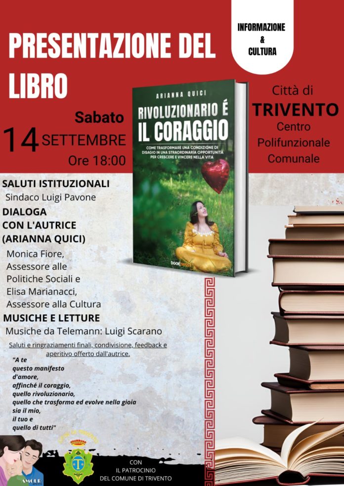 Presentazione del libro “Rivoluzionario è il coraggio” presso il Centro polifunzionale di Trivento