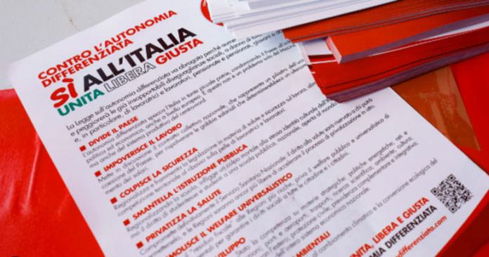 Autonomia differenziata, dal Molise 12mila firme per il referendum
