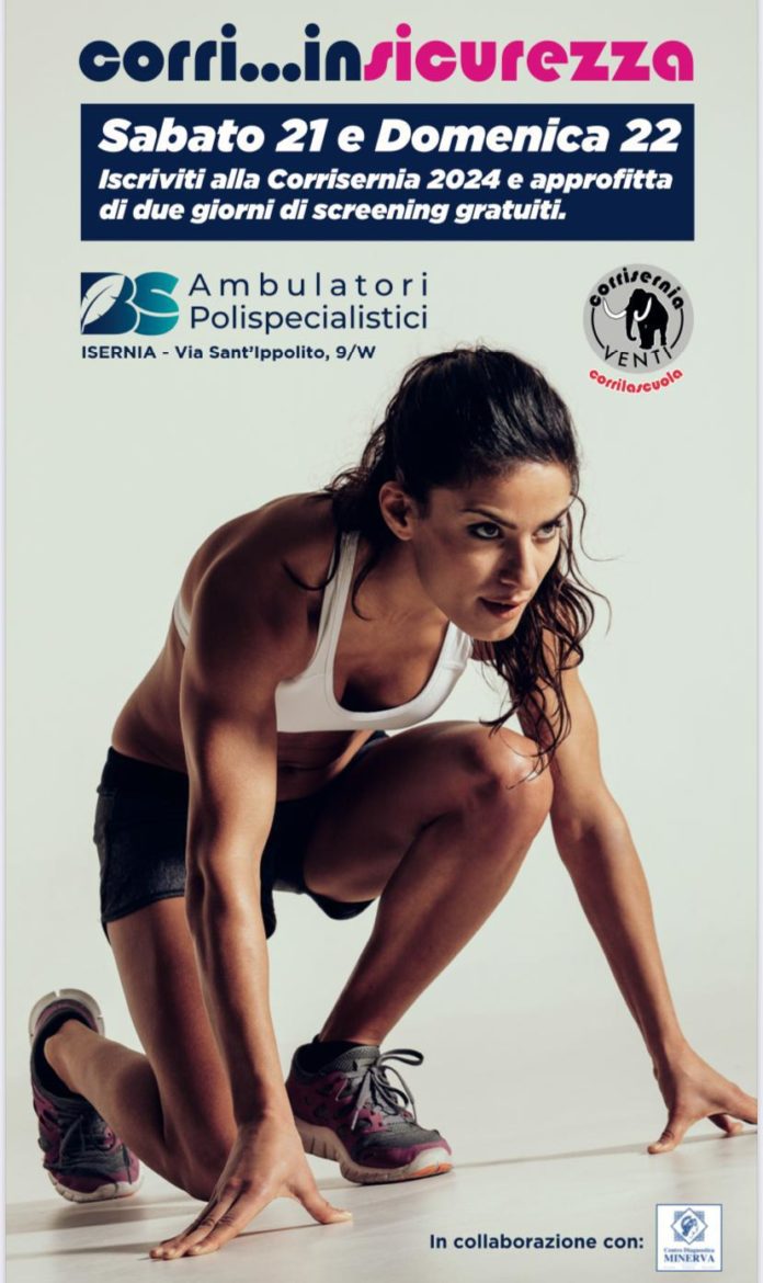 “Corri…inSicurezza”, a Isernia due giorni screening gratuiti corri...insicurezza