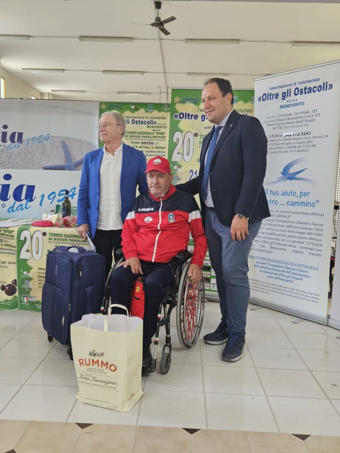Bocce paralimpiche, Mauro Piacente vince la gara nazionale in terra beneventana