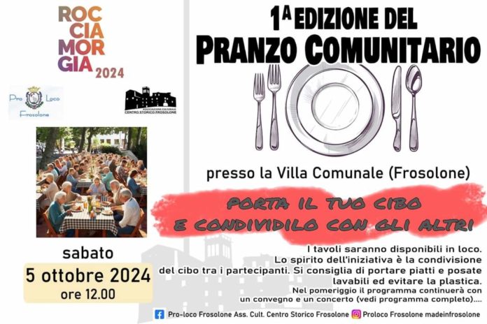 Domani 5 ottobre Roccia Morgia – il Molise di Mezzo tra arti e cultura disegna un ponte sociale e culturale tra Frosolone e Trivento attraverso incontri, momenti conviviali e musica