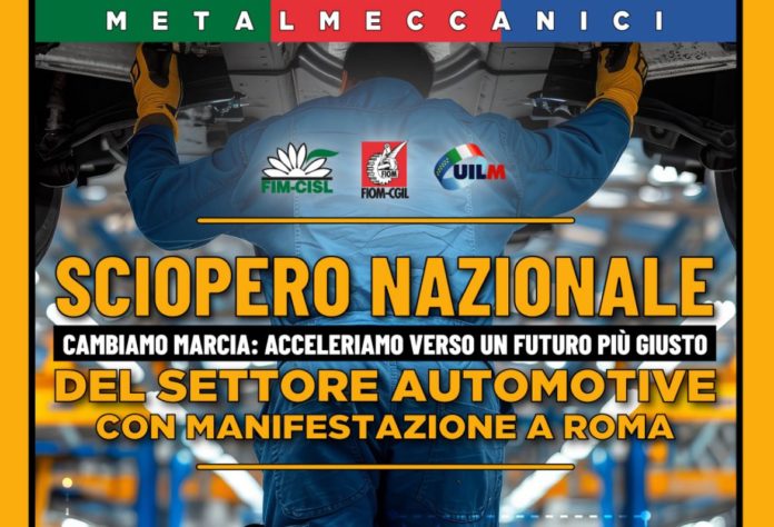 Stellantis: operai, sindacati e politici a Roma per lo sciopero nazionale