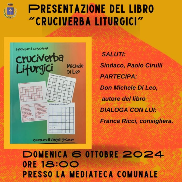 Cruciverba liturgici: “conoscere il Vangelo giocando” di don Michele Di Leo -presentazione a Tavenna