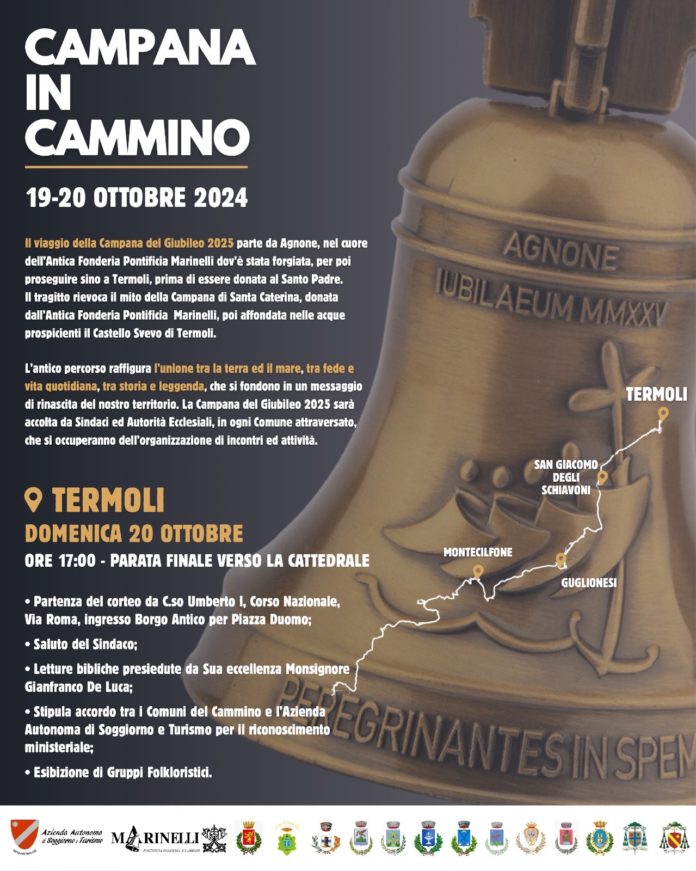 “Campana in cammino”: domenica pomeriggio l’arrivo a Termoli