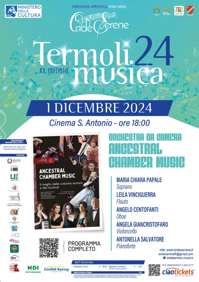 Termoli Musica 24: Orchestra da Camera “Ancestral Chamber Music”