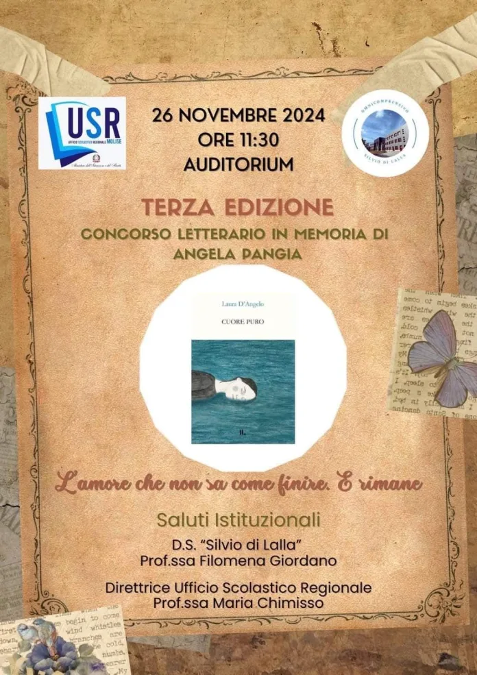 Casacalenda: concorso letterario in memoria di Angela Pangia, al via la terza edizione