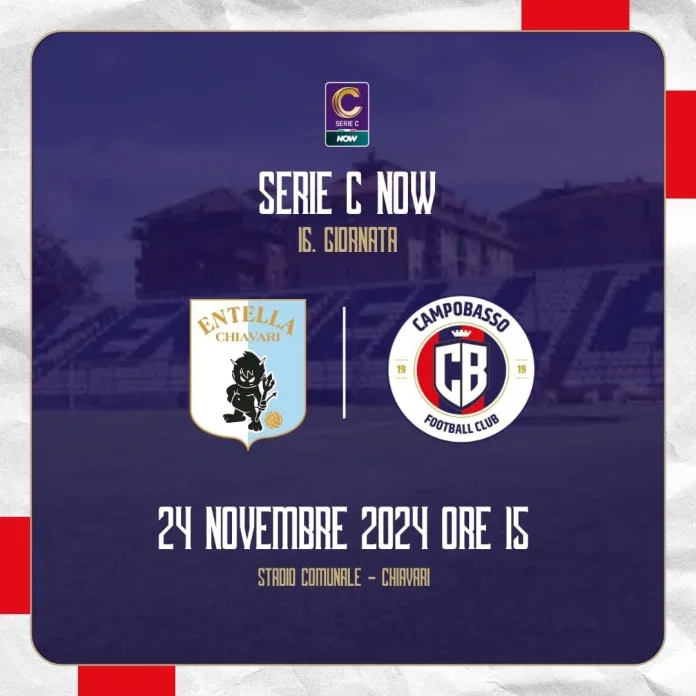 Calcio, Serie C, verso Entella – Campobasso, lupi pronti per riprendere il cammino