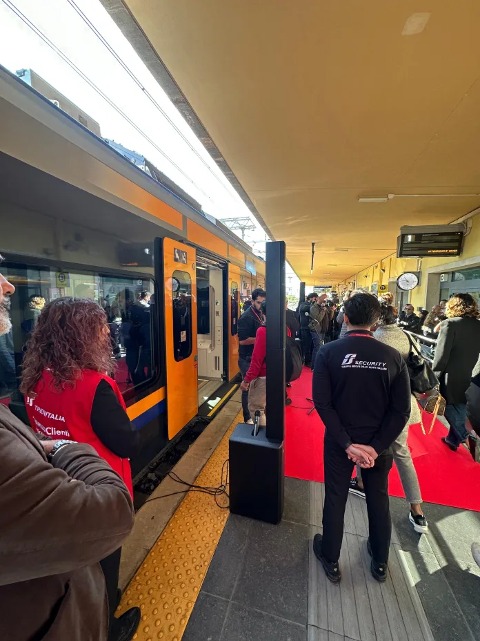 Isernia, presentato il primo treno elettrico delle nuova flotta ferroviaria molisana