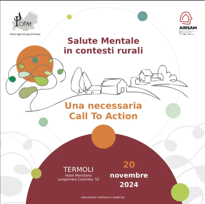 Termoli, convegno dal titolo: “Salute mentale in contesti rurali”