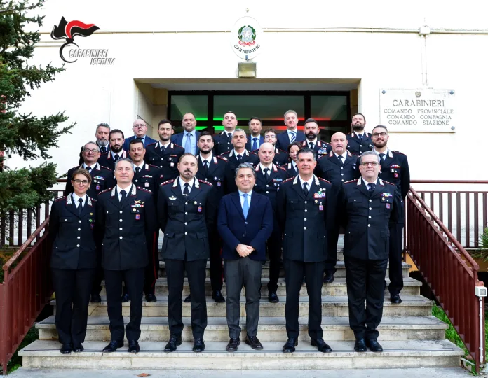 Isernia, il prefetto Montella in visita al comando dei Carabinieri montella carabinieri