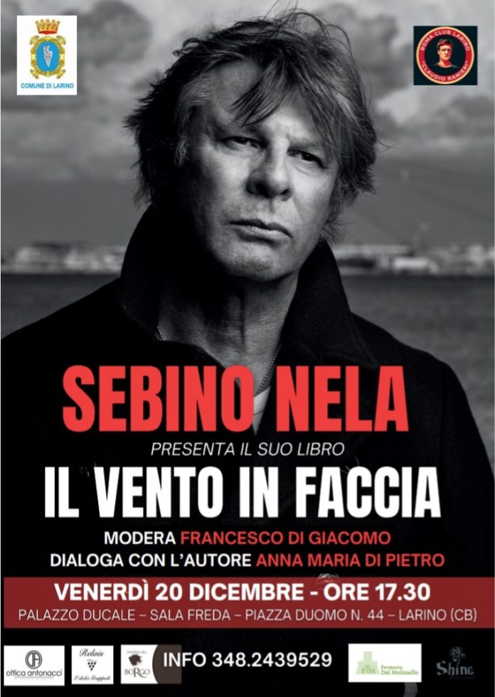 Il calciatore Sebino Nela a Larino, per la presentazione del suo libro