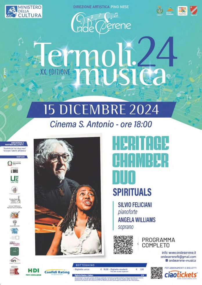 Termoli Musica 24: il concerto dell’Heritage Chamber Due, al Cinema Sant’Antonio