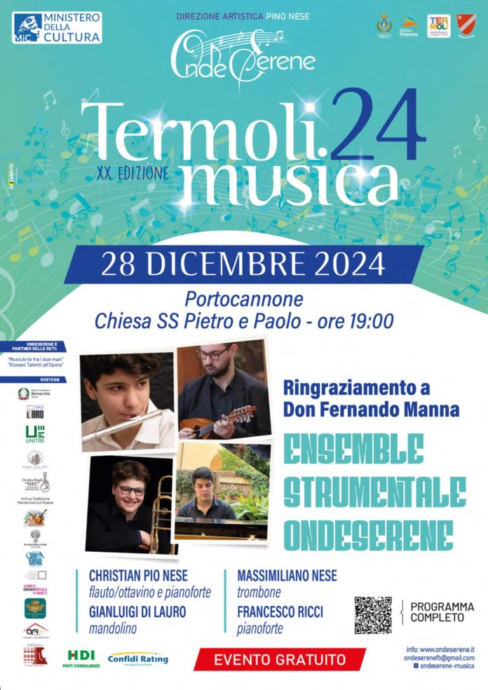 Termoli Musica 24: doppio appuntamento a Portocannone e Termoli