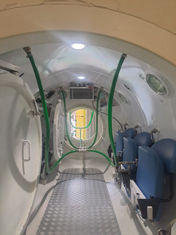 Intossicata dal monossido di carbonio: 27enne trattata in urgenza alla Camera iperbarica di Larino