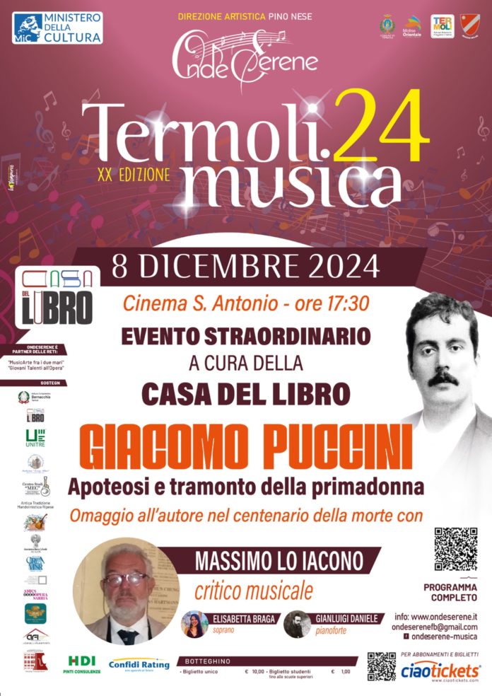 Giacomo Puccini, l’evento organizzato dalla Casa del Libro