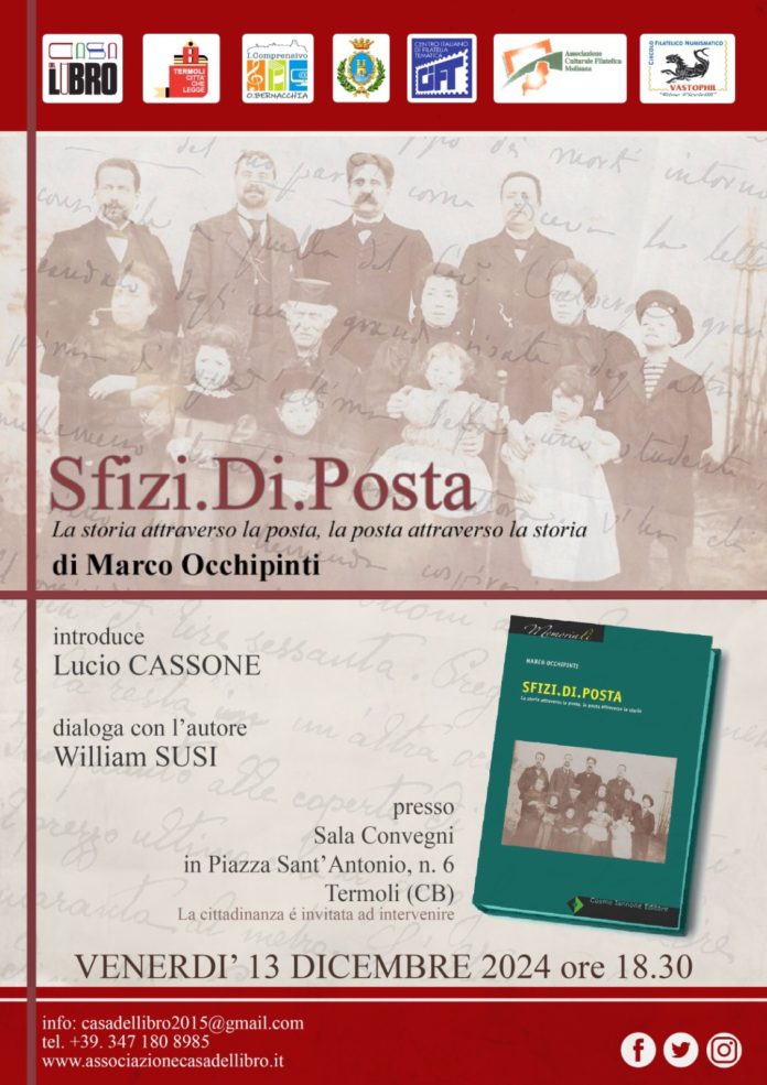 Presentazione del libro: “Sfizi di posta”, a Termoli.
