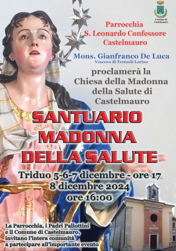 Castelmauro, la chiesa della Madonna della Salute diventa Santuario