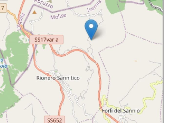 Scossa di terremoto a Rionero Sannitico: magnitudo 3
