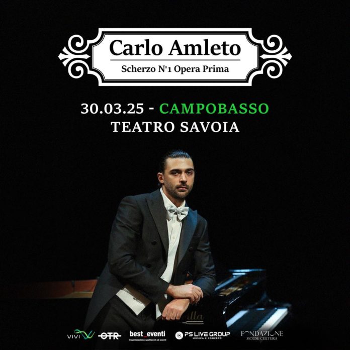 Carlo Amleto arriva in Molise con il suo spettacolo, il 30 marzo al Savoia di Campobasso