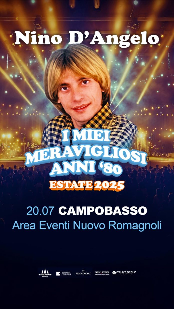 Nino D’Angelo arriva a Campobasso, il suo tour il 20 luglio fa tappa a Selva Piana