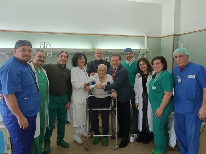 Operato all’anca a Campobasso un uomo di 103 anni: intervento riuscito e paziente oggi sta bene