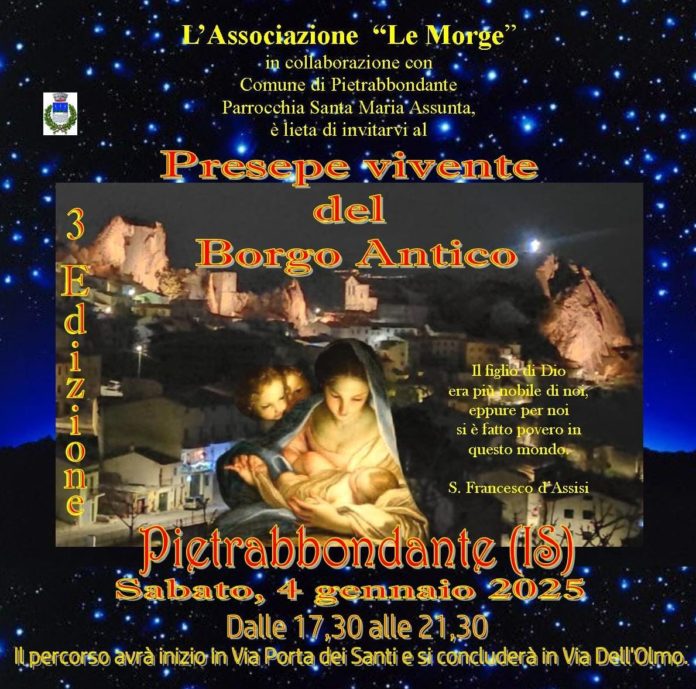 Tutto pronto a Pietrabbondante per il Presepe Vivente del Borgo Antico presepe vivente pietrabbondante