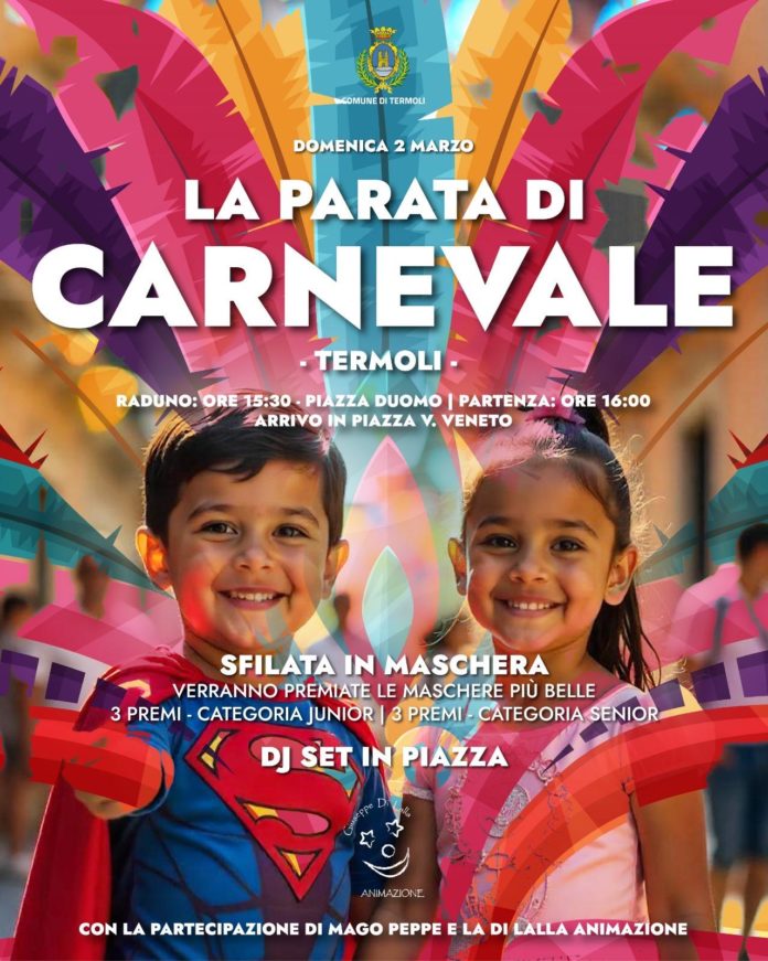 “La parata di carnevale”: domenica 2 marzo la festa più colorata dell’anno