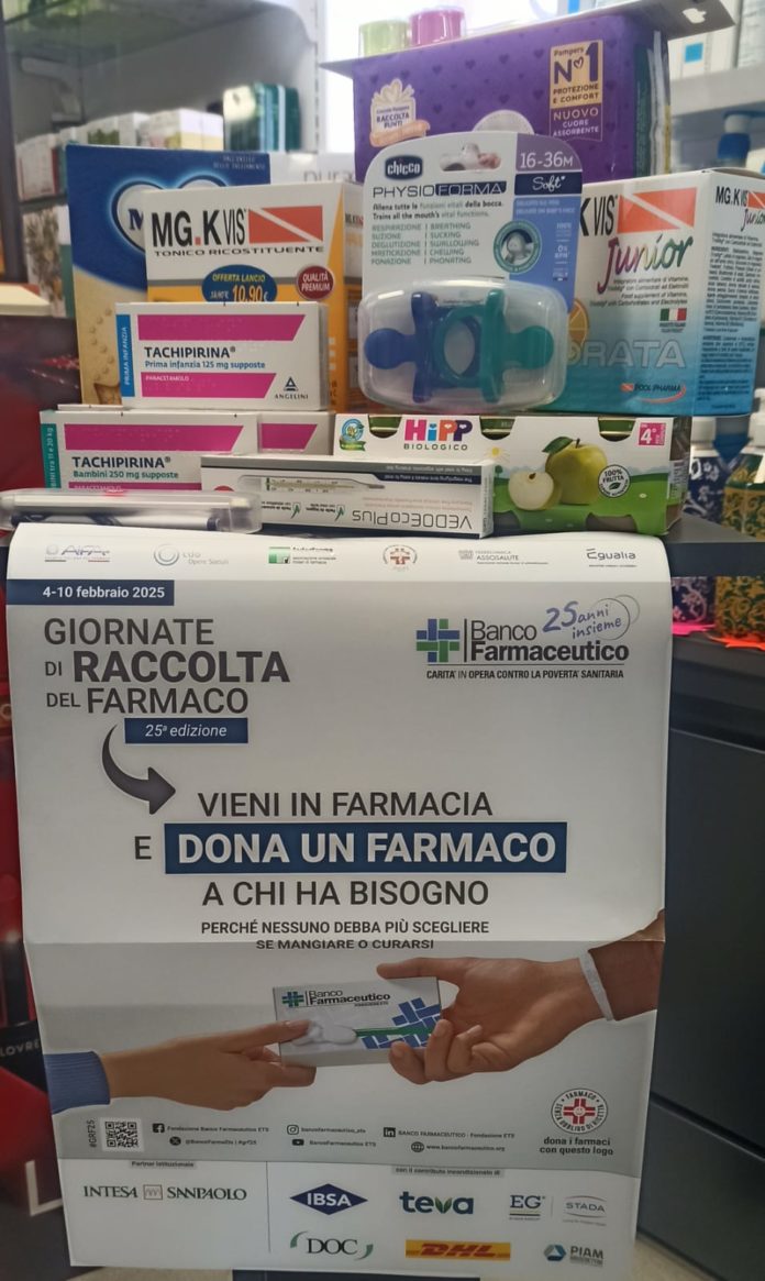 “Dona un farmaco a chi ha bisogno” in collaborazione con la Caritas della diocesi di Trivento