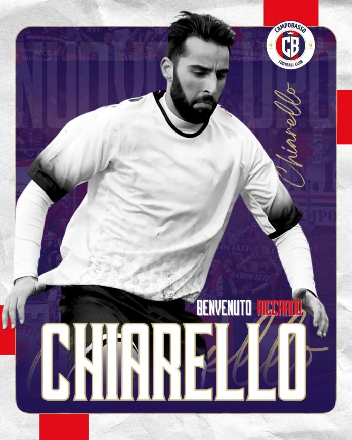 Calcio, Serie C, Campobasso ufficiale il centrocampista Chiarello. Domenica arriva il Pontedera, la società premia la fedeltà dei tifosi