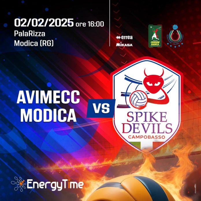 Volley, A3, EnergyTime Spike Devils, rossoblù in Sicilia in casa del Modica. Gatto recuperato alla causa. Esordio per il regista De Jong