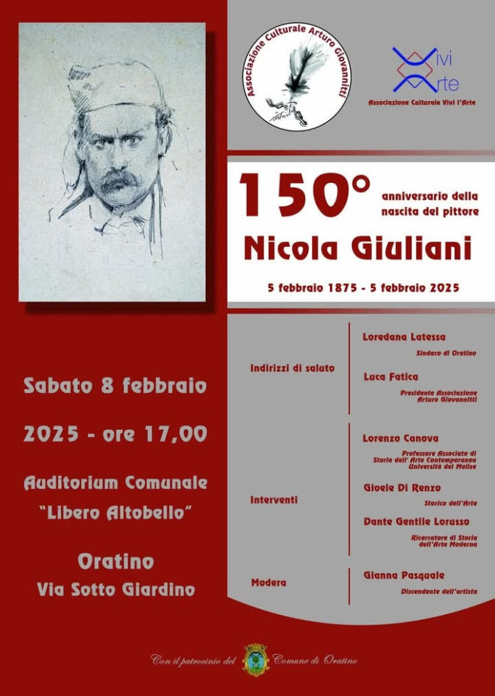 A 150 anni dalla nascita Oratino commemora Nicola Giuliani