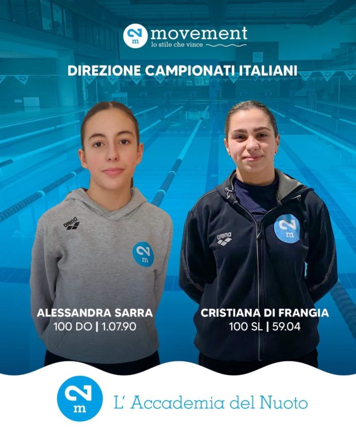 Nuoto, Regionale Assoluti: Sarra e Di Frangia staccano il pass per i Criteria Nazionali di Riccione.