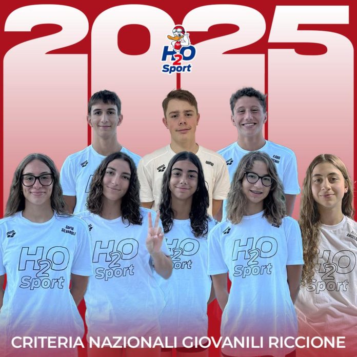 Nuoto, H2O Sport, otto atleti compongono la spedizione tricolore di Riccione