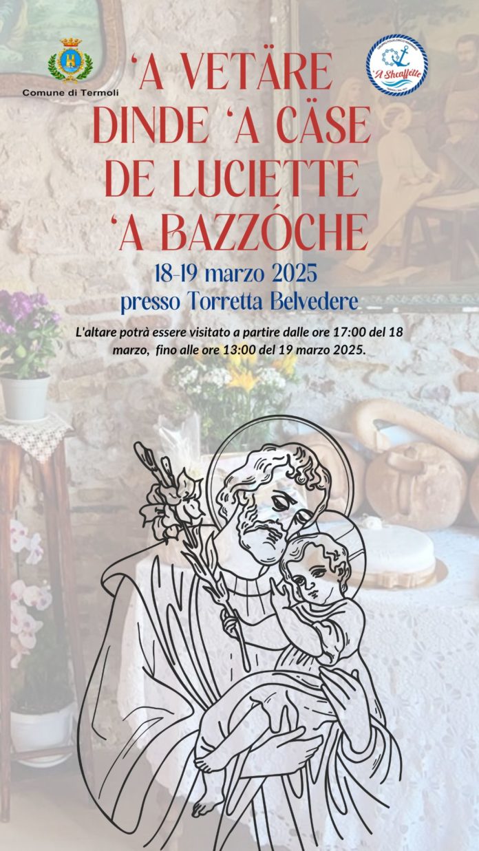 Termoli, A Shcaffette ripropone il culto di San Giuseppe